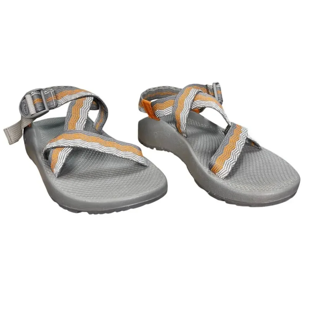 Chocos Men’s Z/1 Classic Grey Strappy Hiking Trail Sandals Size US 9